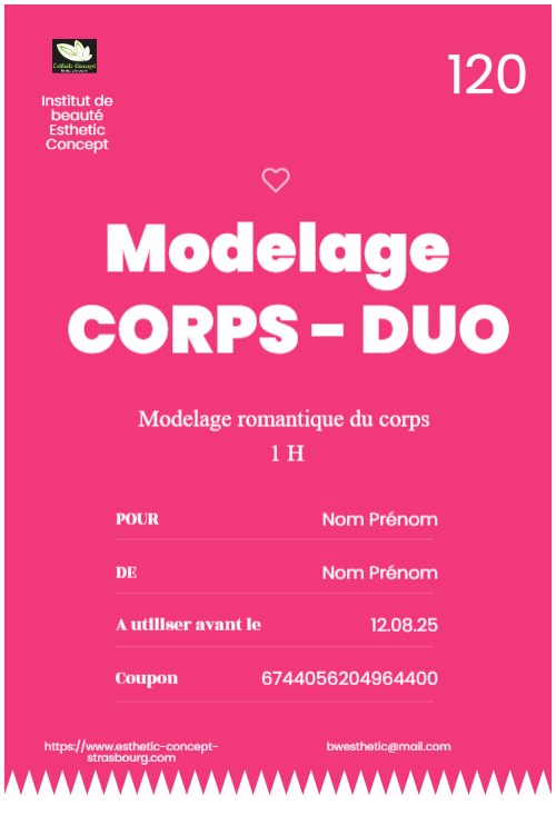 Modelage corps 1h DUO – non abonne