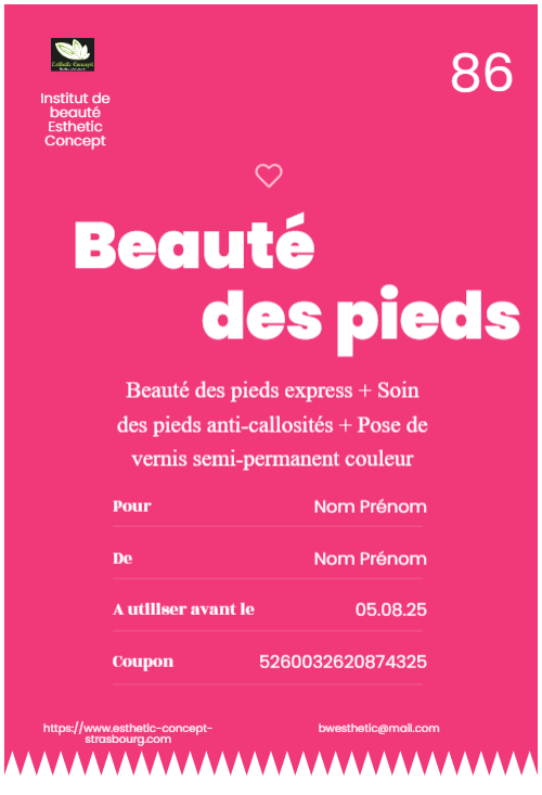 Mise en beauté des pieds – non abonne
