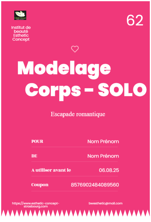 Modelage corps 1h SOLO – non abonne